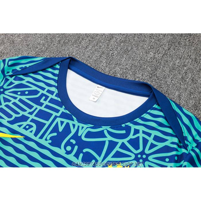 Chandal del Brasil 24-25 Manga Corta Verde - Pantalon Corto
